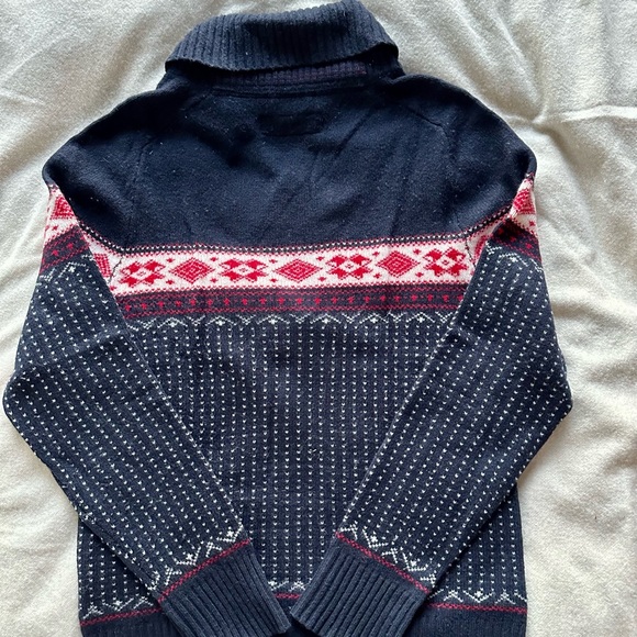 Canterbury of New Zealand wool shawl-collar alpine sweater, size S - Picture 5 of 6